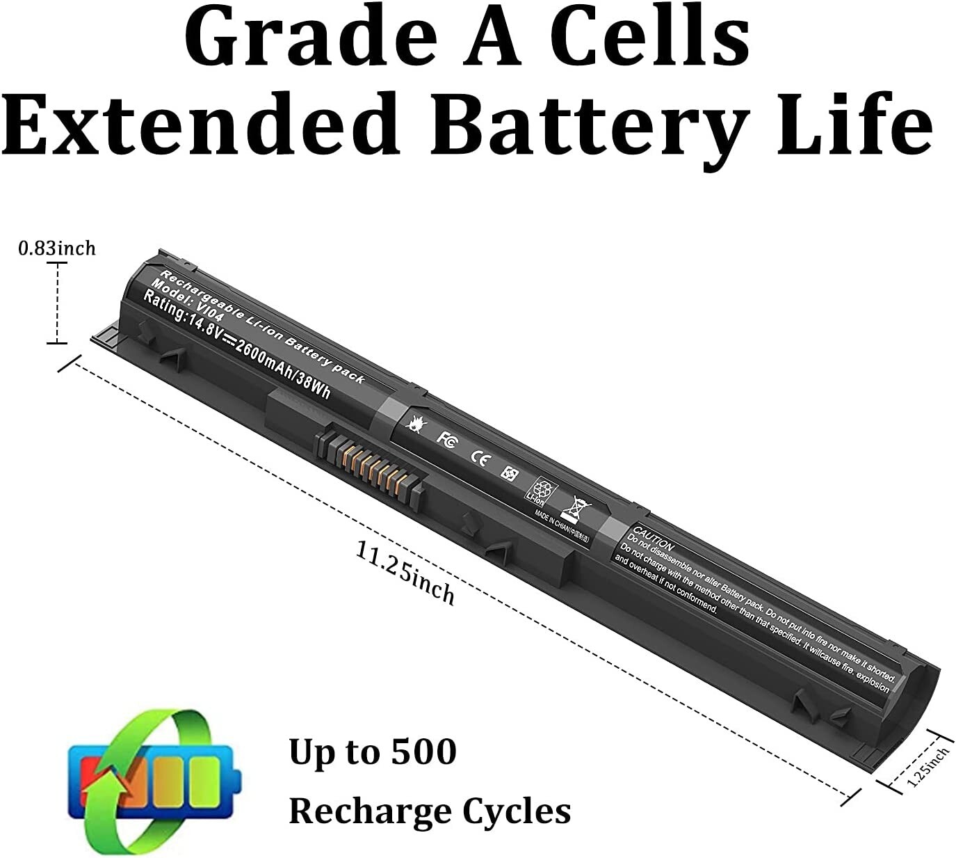 VI04 Battery for HP 756743-001 756744-001 756745-001 756478-421 V104 Notebook
