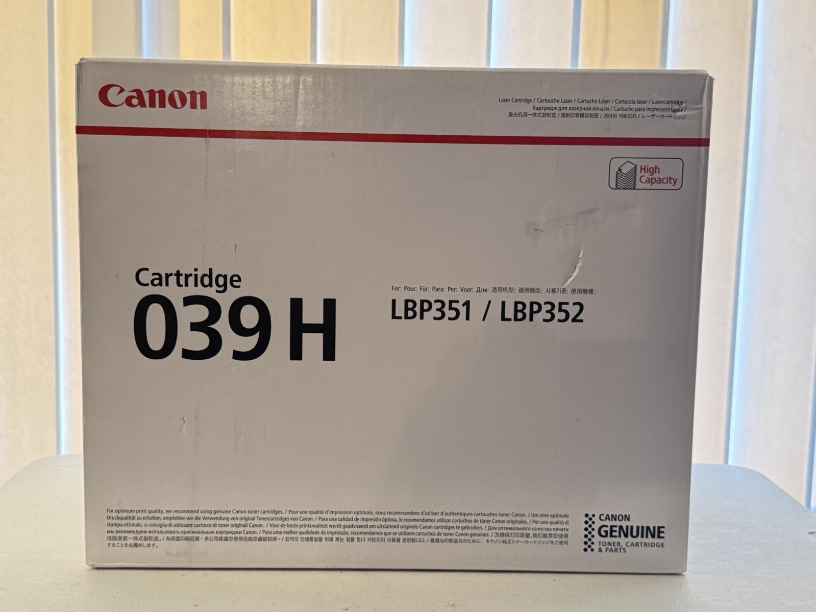 Canon 039H 0288C001 Black Toner Cartridge
