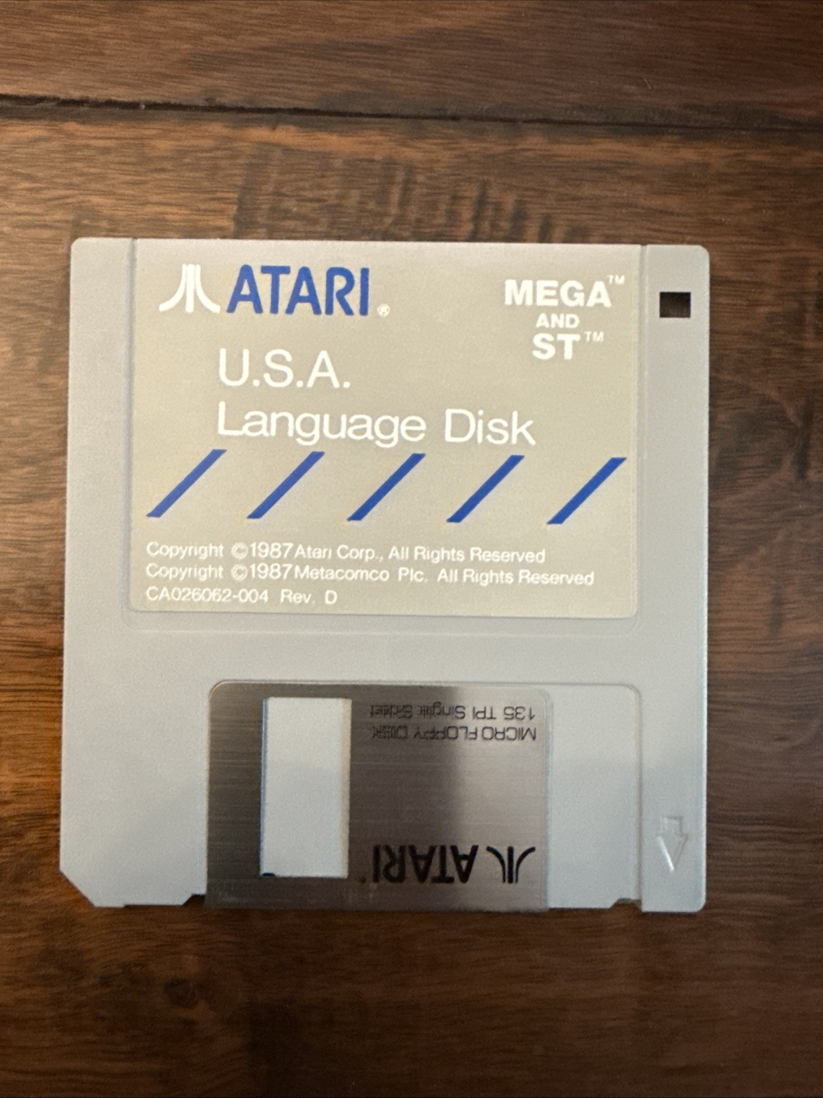 Mega / Atari ST USA Language Disk  1986 3.5" Floppy