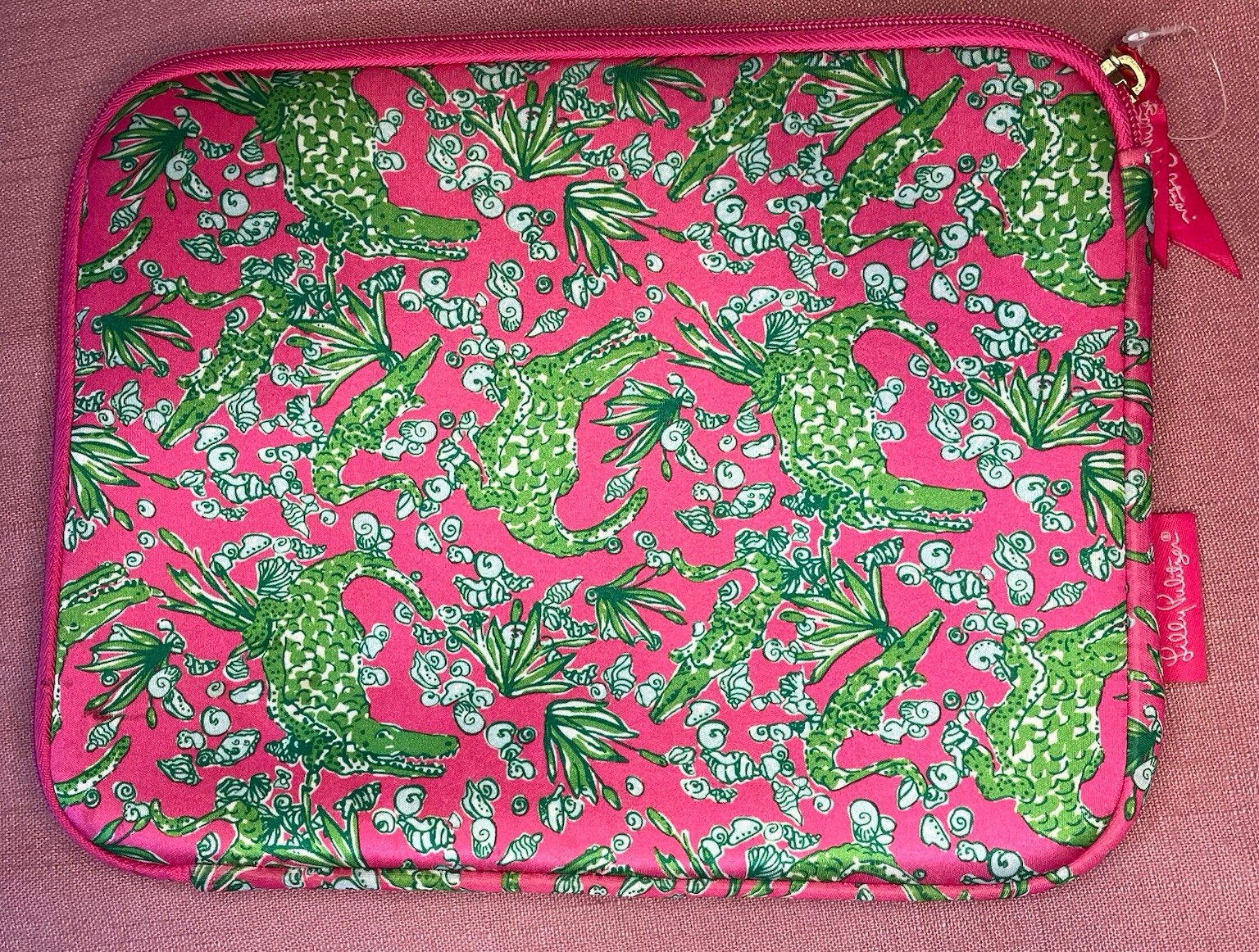Lily Pulitzer Soft Case Alligator Print 10 X 8 IPad Gift