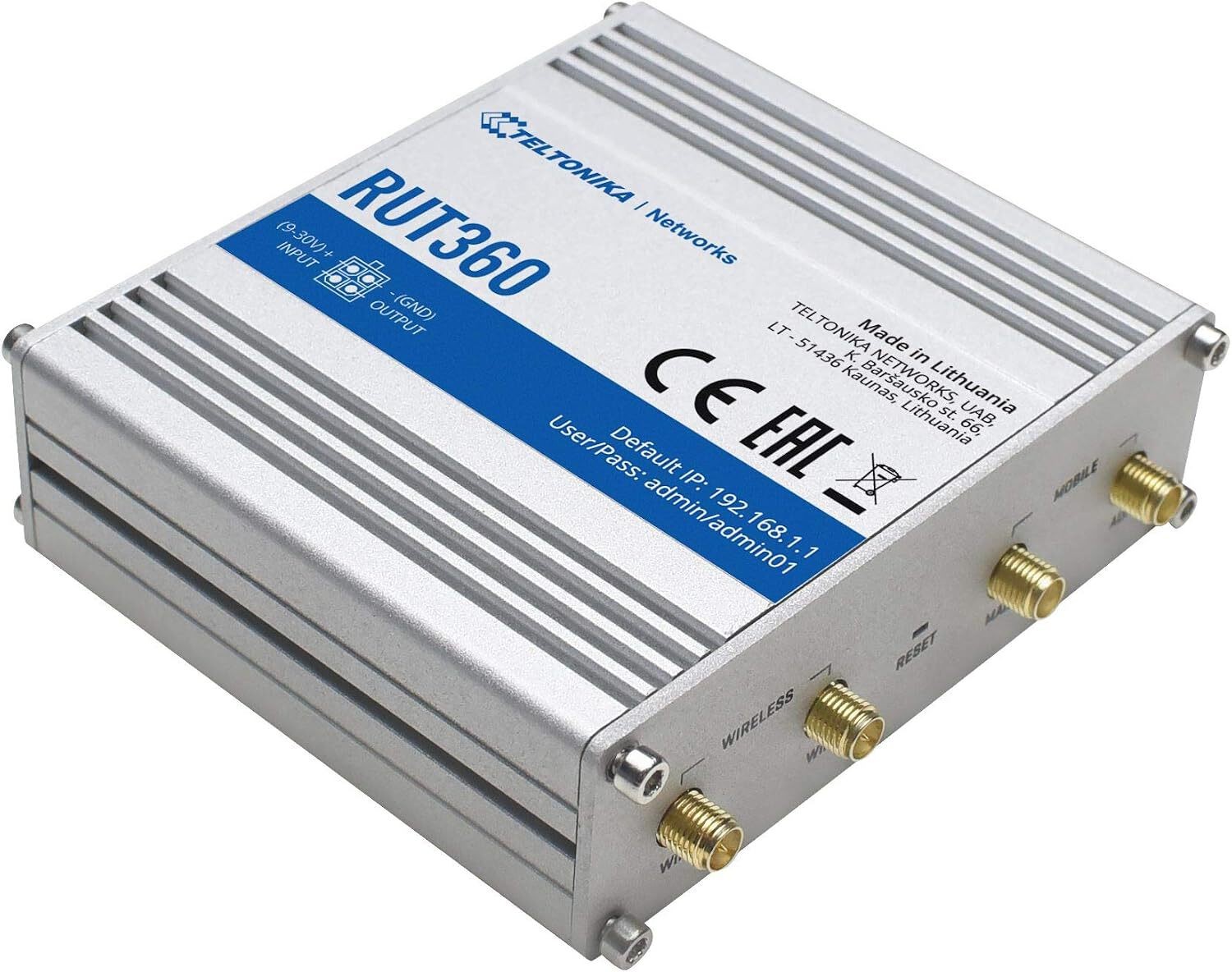 Teltonika RUT360 Industrial LTE Router (CAT 6) (RUT360) - Brand New