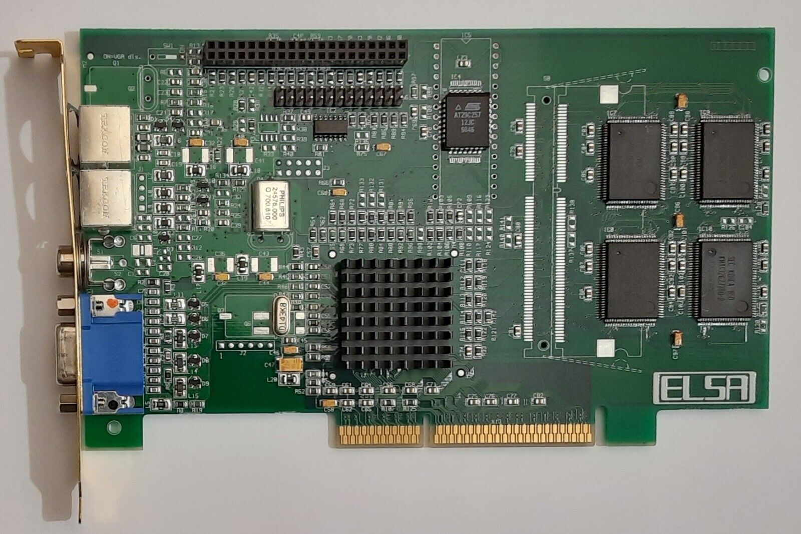 Elsa GLoria Synergy-A8 VIVO AGP Graphics Card (3DLabs Permedia 2, 8MB, Retro, 1998)