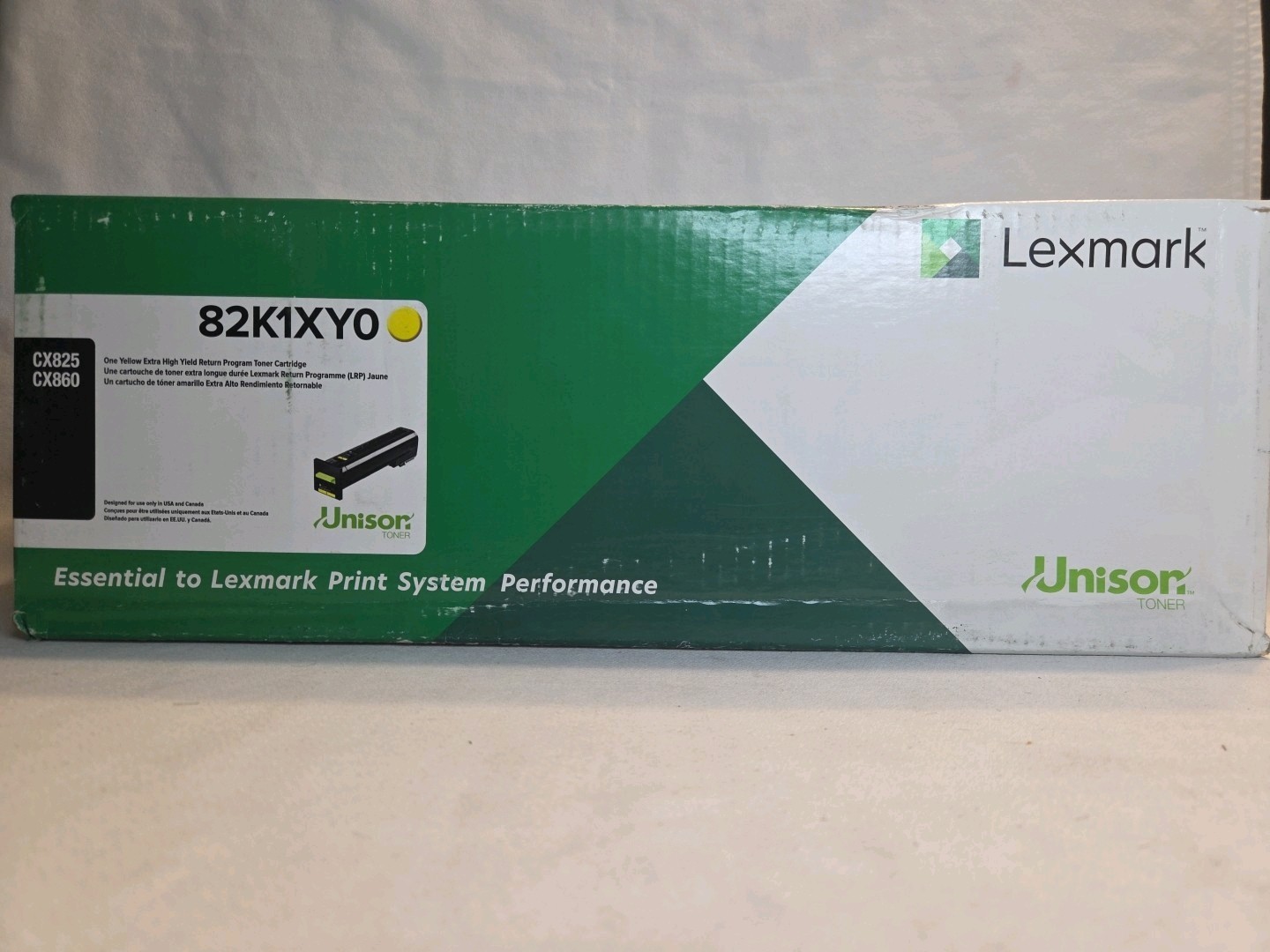 NEW GENUINE - LEXMARK 82K1XY0 Extra High Yield YELLOW TONER - SEALED BOX