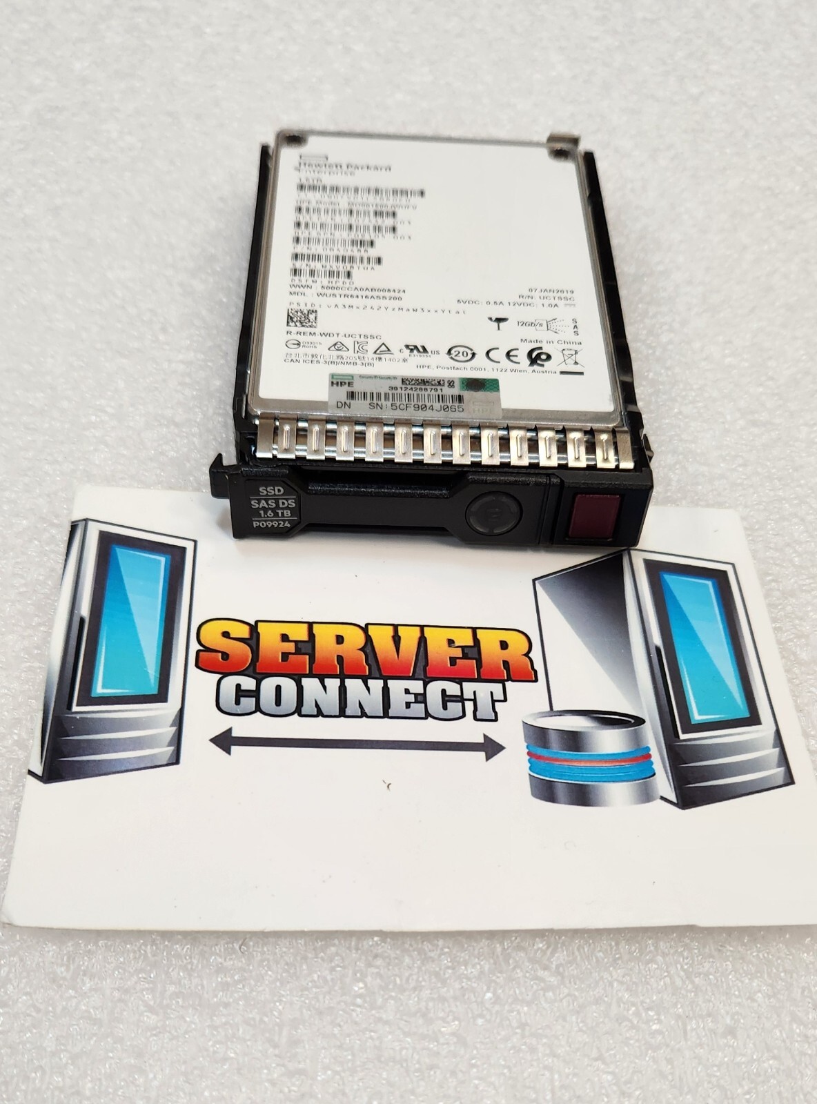 P09092-B21 -- HP 1.6TB 12G SAS 2.5" MU SFF SC SSD HDD-- P09924-001