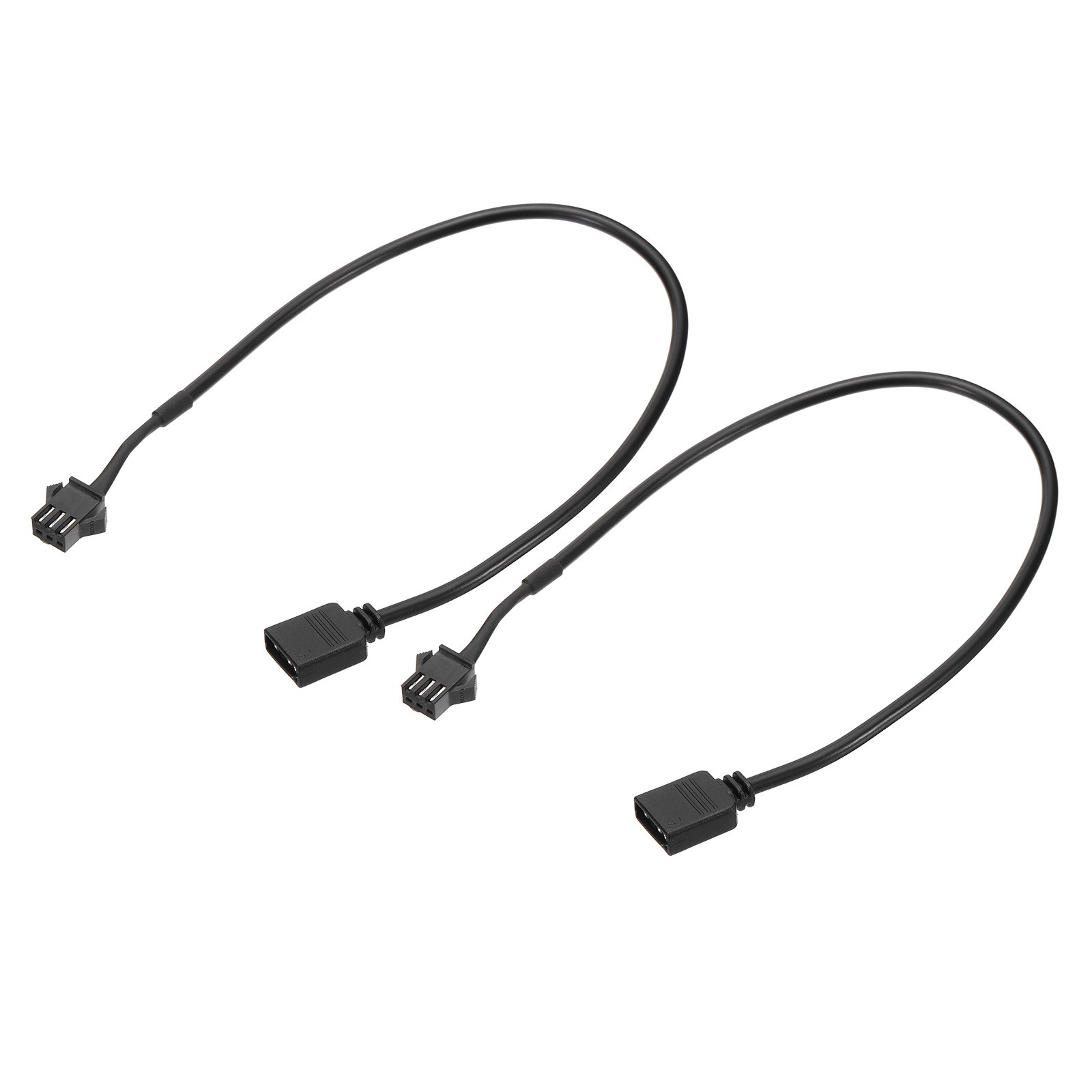 5V 3 Pin to SM3P Female Splitter Cable, 2 Pcs Power Cord ARGB Extension Cable