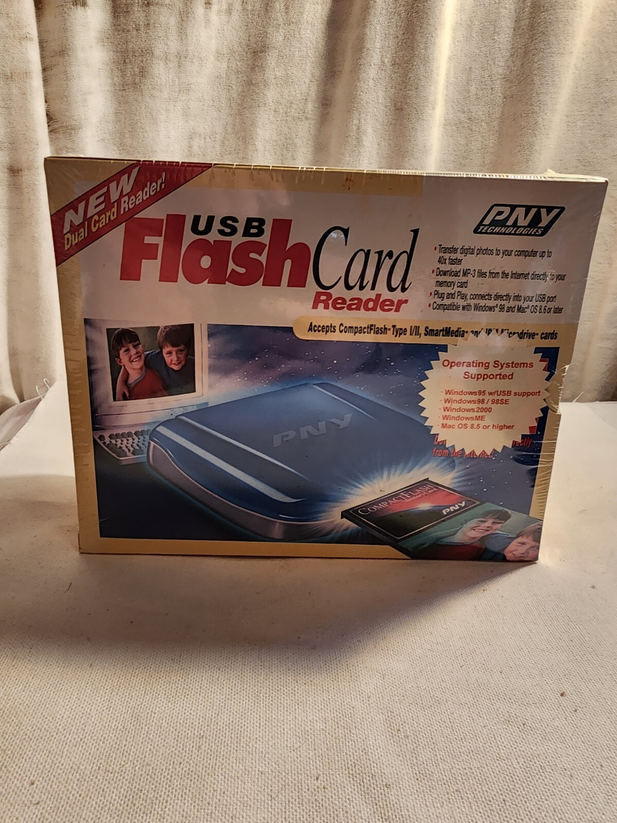 New PNY USB Flash Card Dual Card Reader 