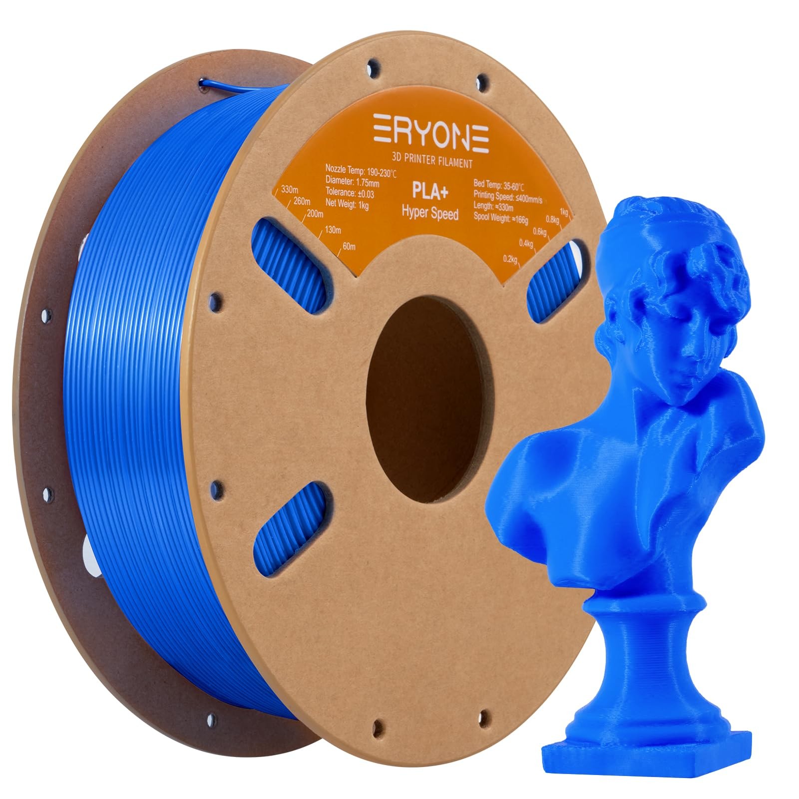 ERYONE High Speed PLA Plus Filament 1.75mm +/- 0.03mm, Rapid Filament PLA+ fo...