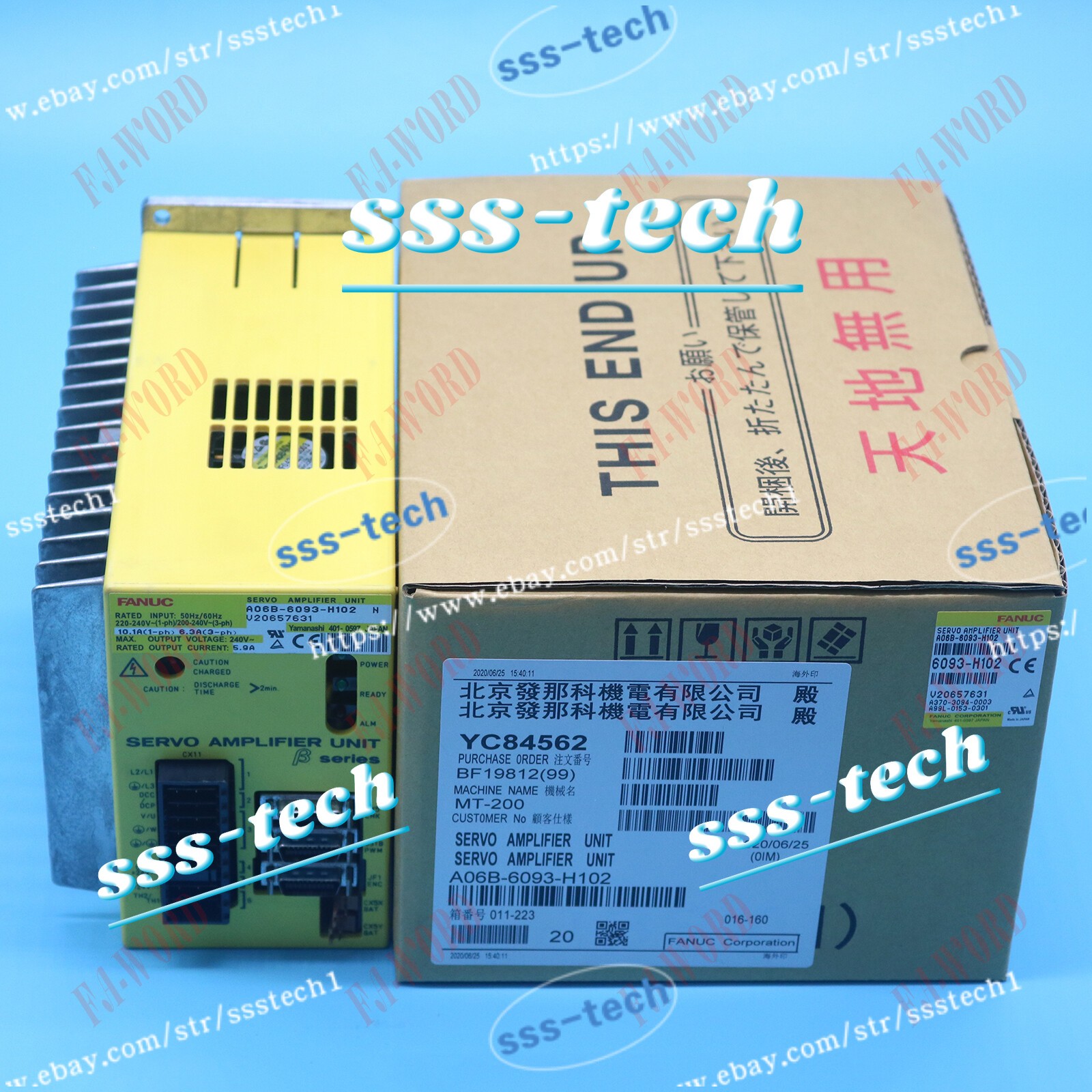 1PC A06B-6093-H102 FOR FANUC SERVO AMPLIFIER UNIT NEW Via DHL or FedEX
