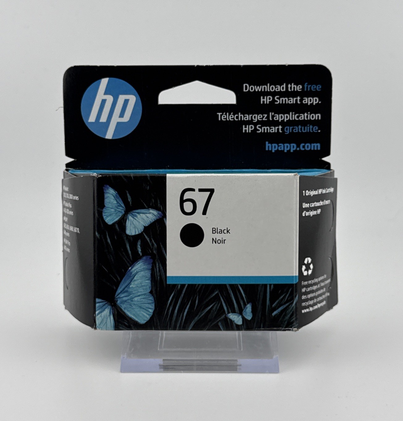 Genuine HP 67 (3YM56AN) Original Black Ink Cartridge EXPIRED FEB 2026 New Sealed