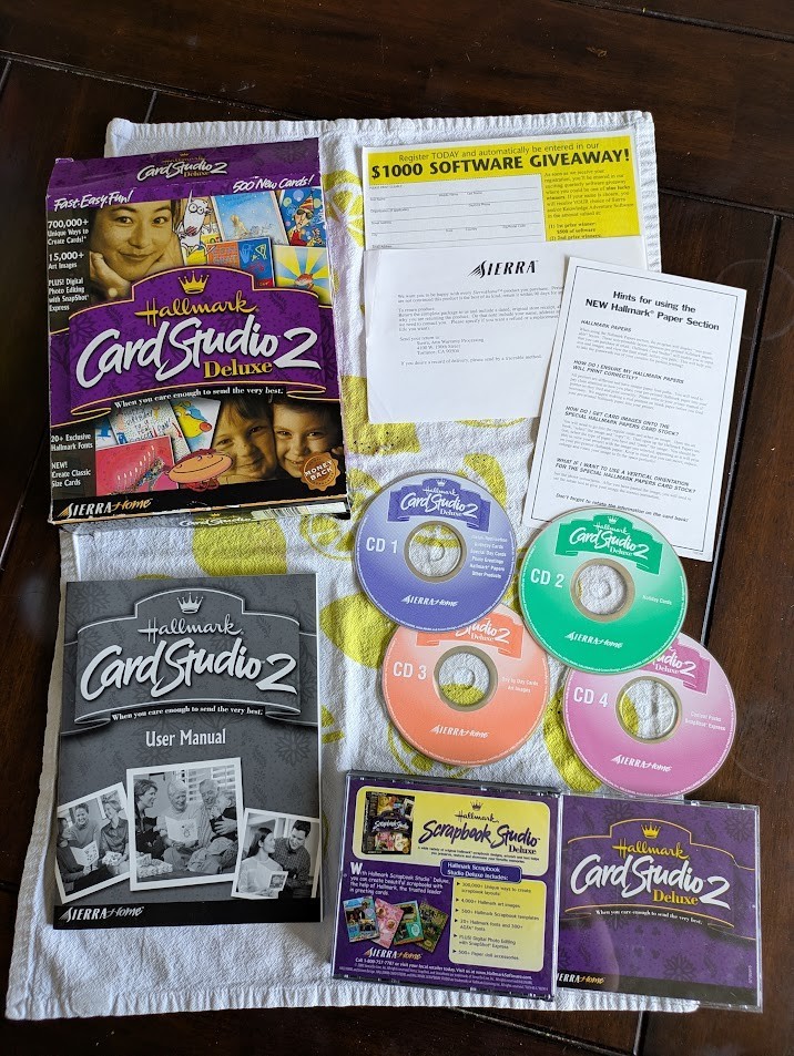 Hallmark Card Studio 2 Deluxe Complete (Tested)