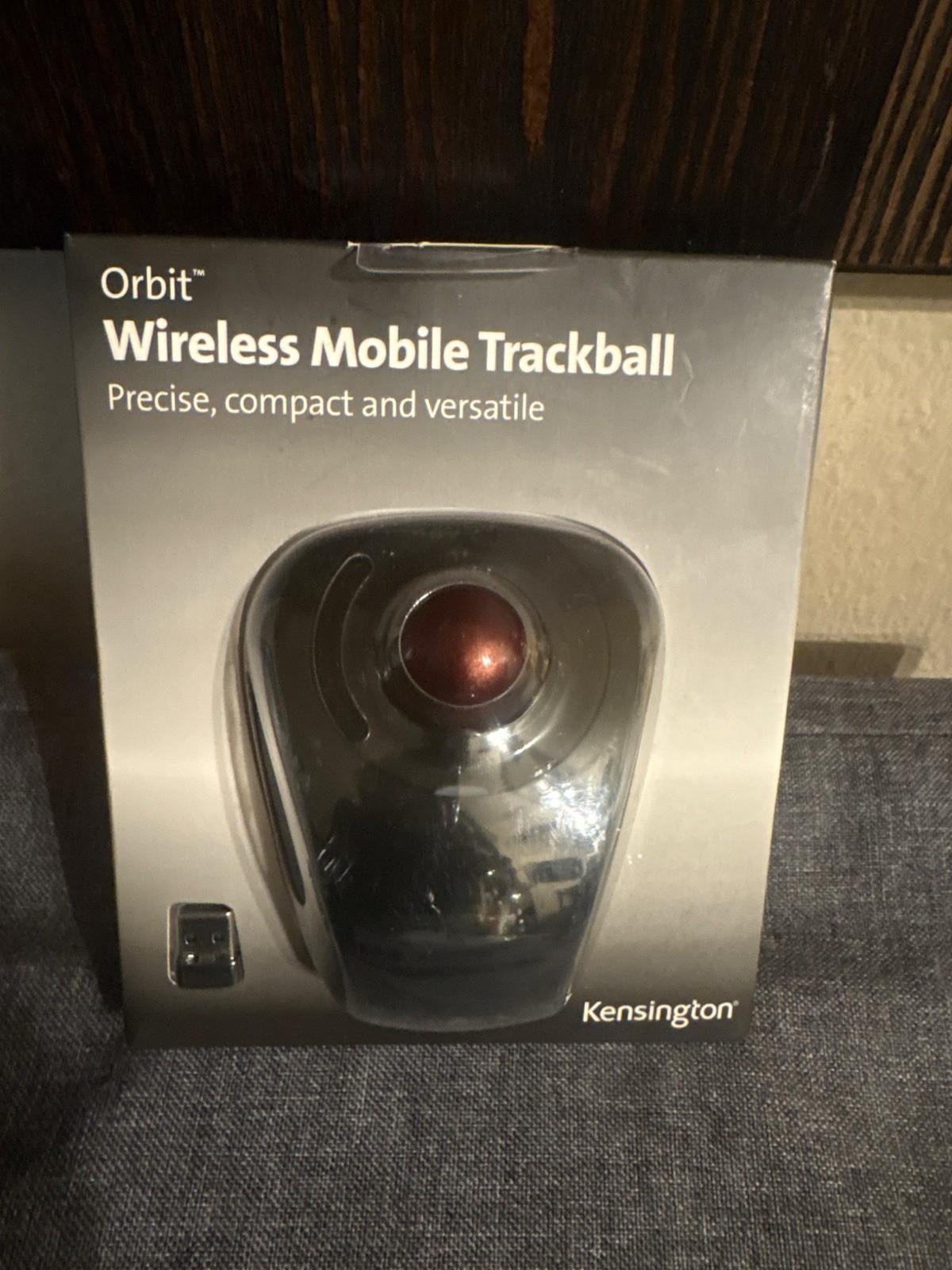 Kensington Orbit Wireless Mobile Trackball Mouse K72352US USB Receiver Box