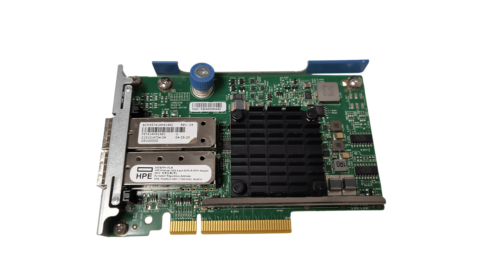 HP 537FLR+SFP Dual Port 10GB Network Adapter P08438-001 P12925-001 No SFPs