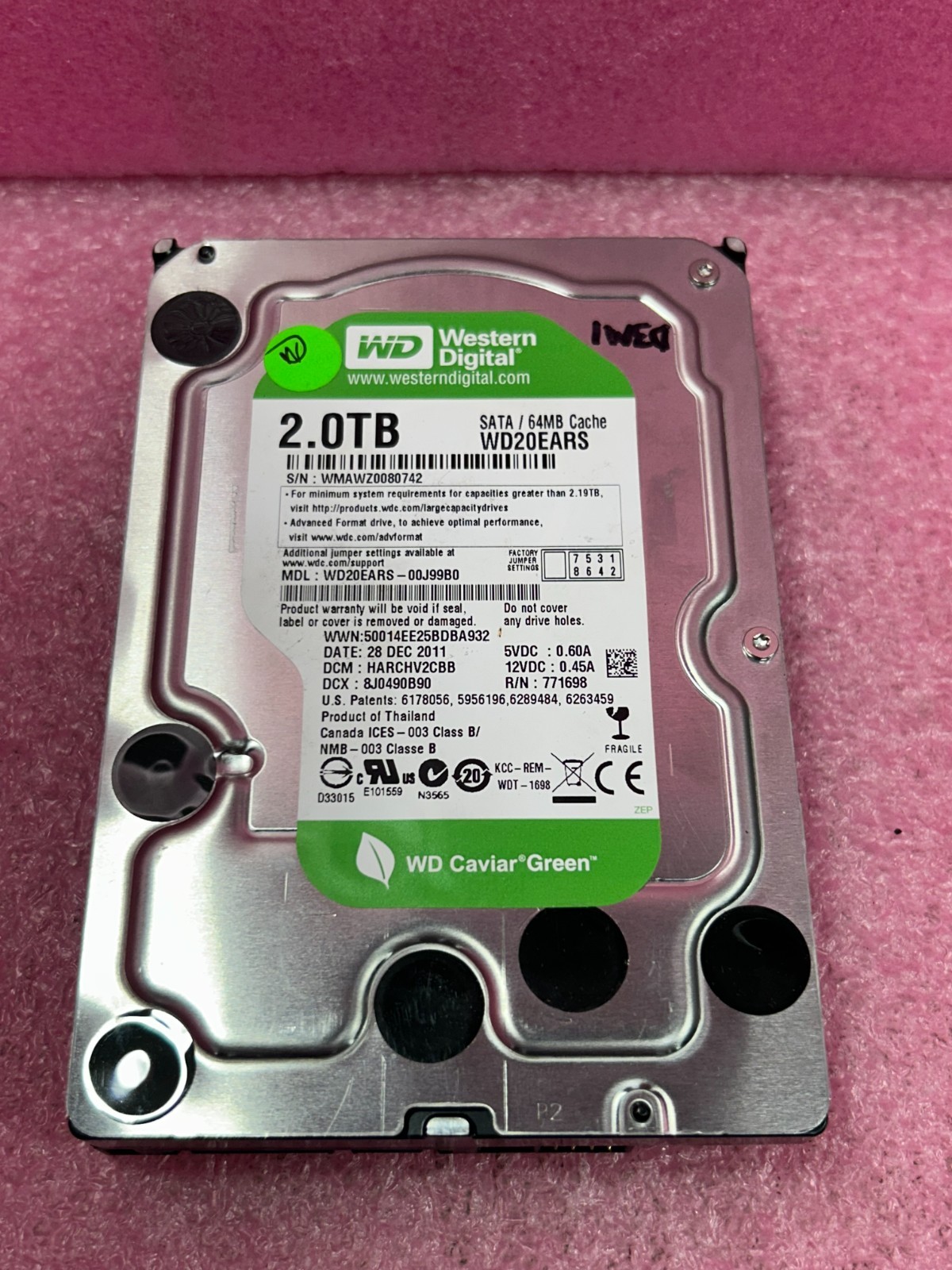 Strong-IT WD20EARS  Western Digital 2.0 TB Caviar Green