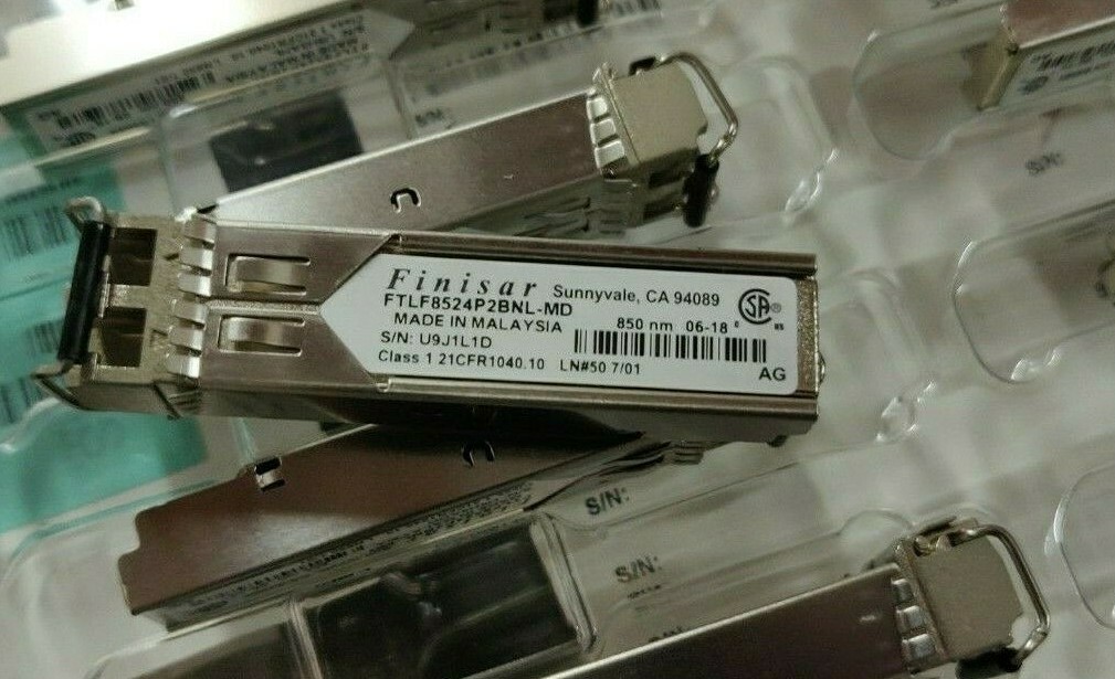 23x Finisar FTLF8524P2BNL-MD 850nm 4GB SFP Tranceivers 