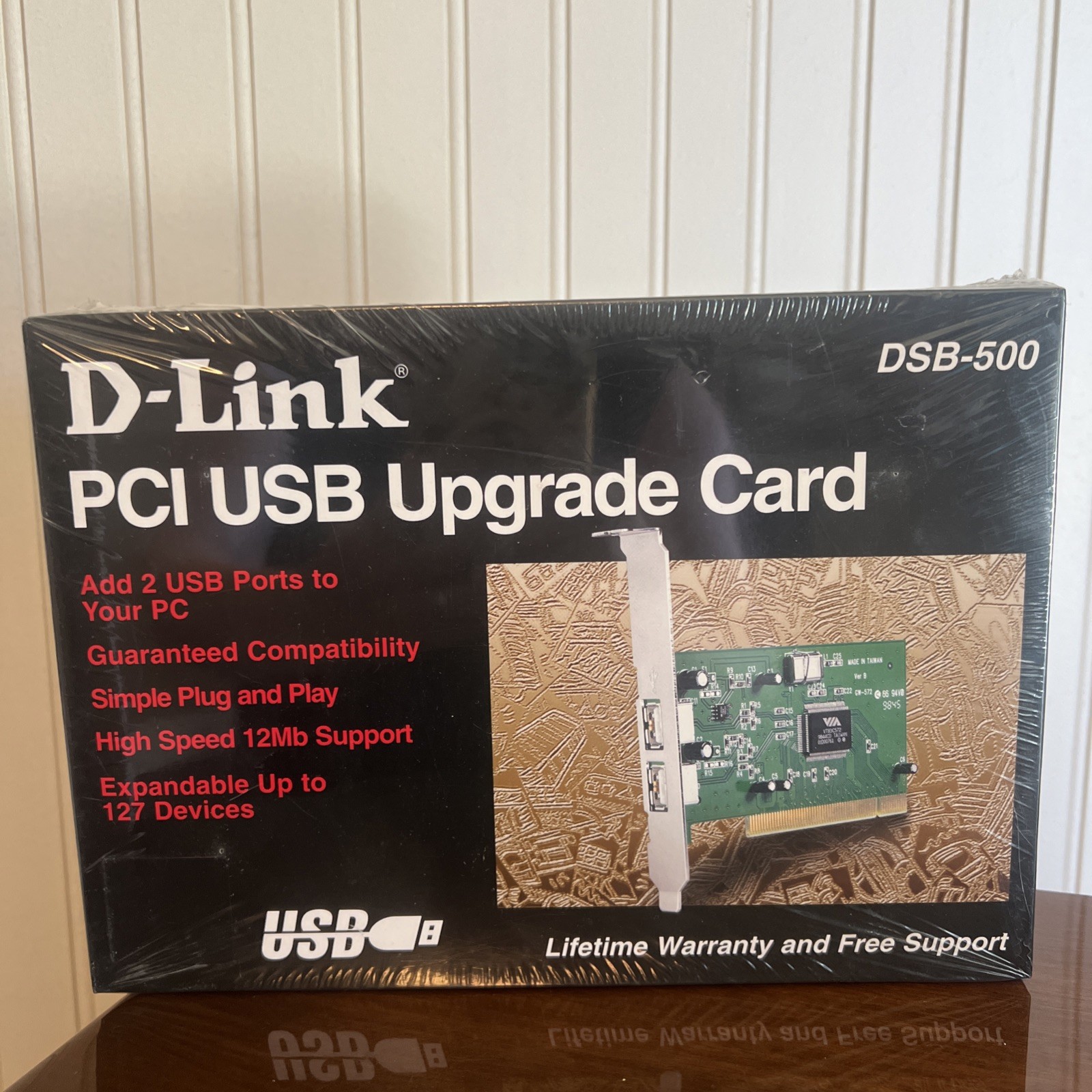 Sealed D-Link DSB-500 2Port PCI USB Upgrade Card