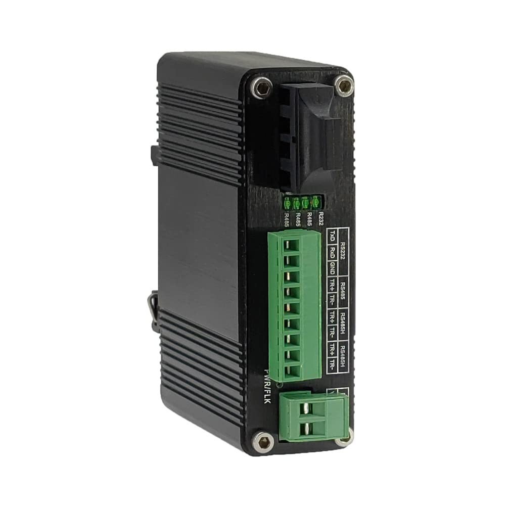 Industrial Serial Rs232 Rs485 Rs422 to Fiber Converter Bidirectional High Spe...