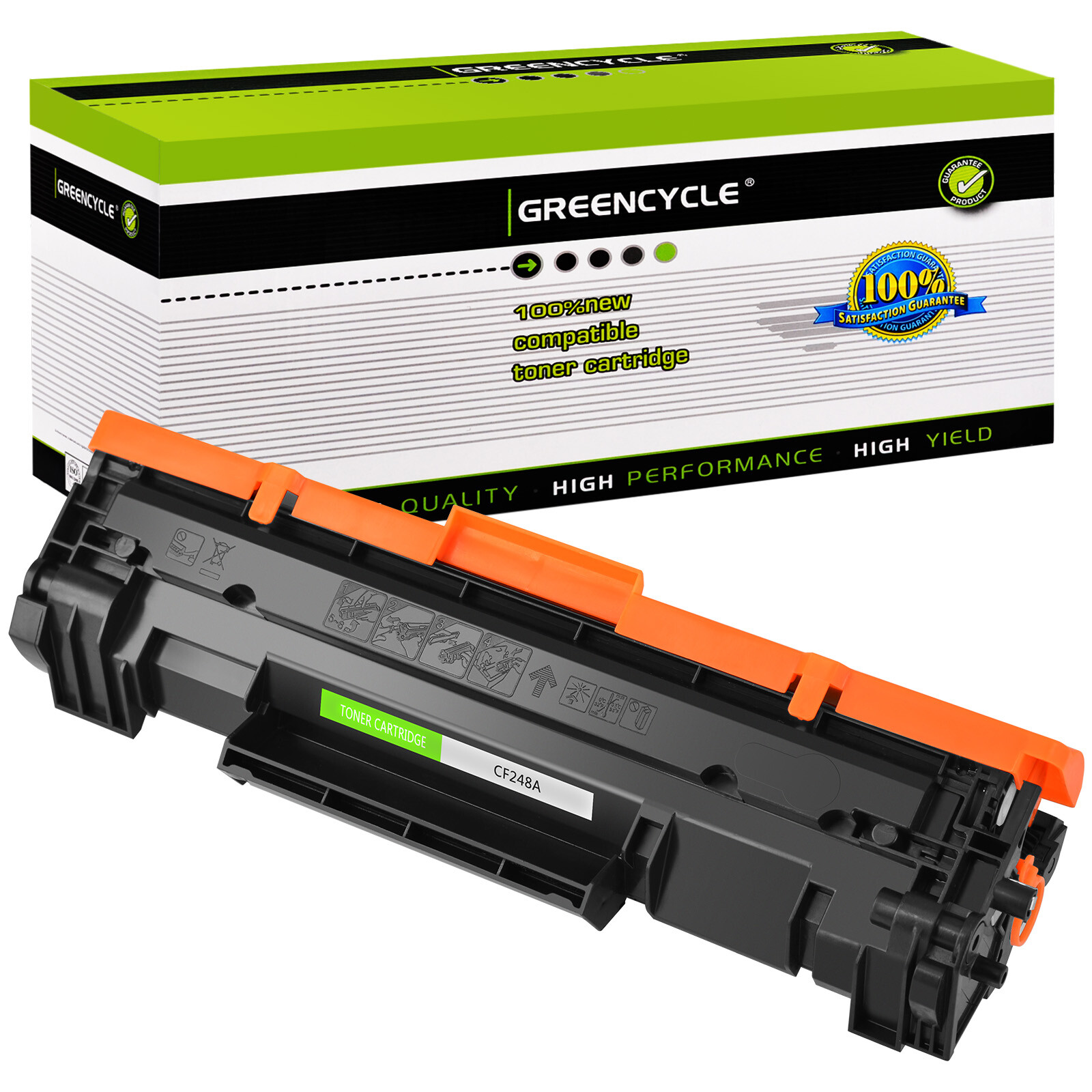1 Pack CF248A 48A Toner Cartridge Compatible with HP LaserJet Pro M15w M16a M16w