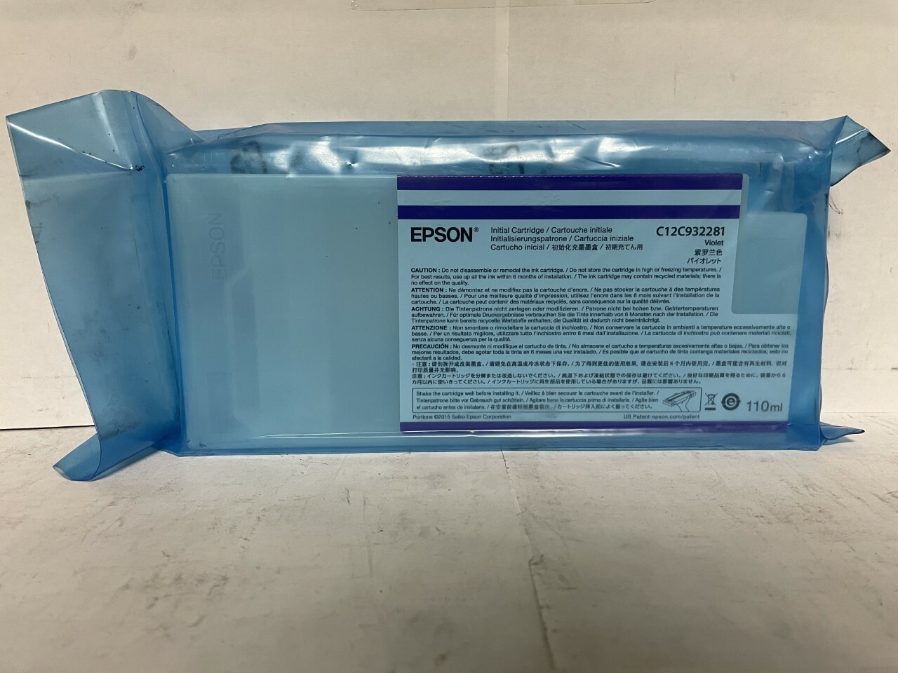 New Genuine Epson C12C932281 Violet 110ml Ink Cartridge In Bag 