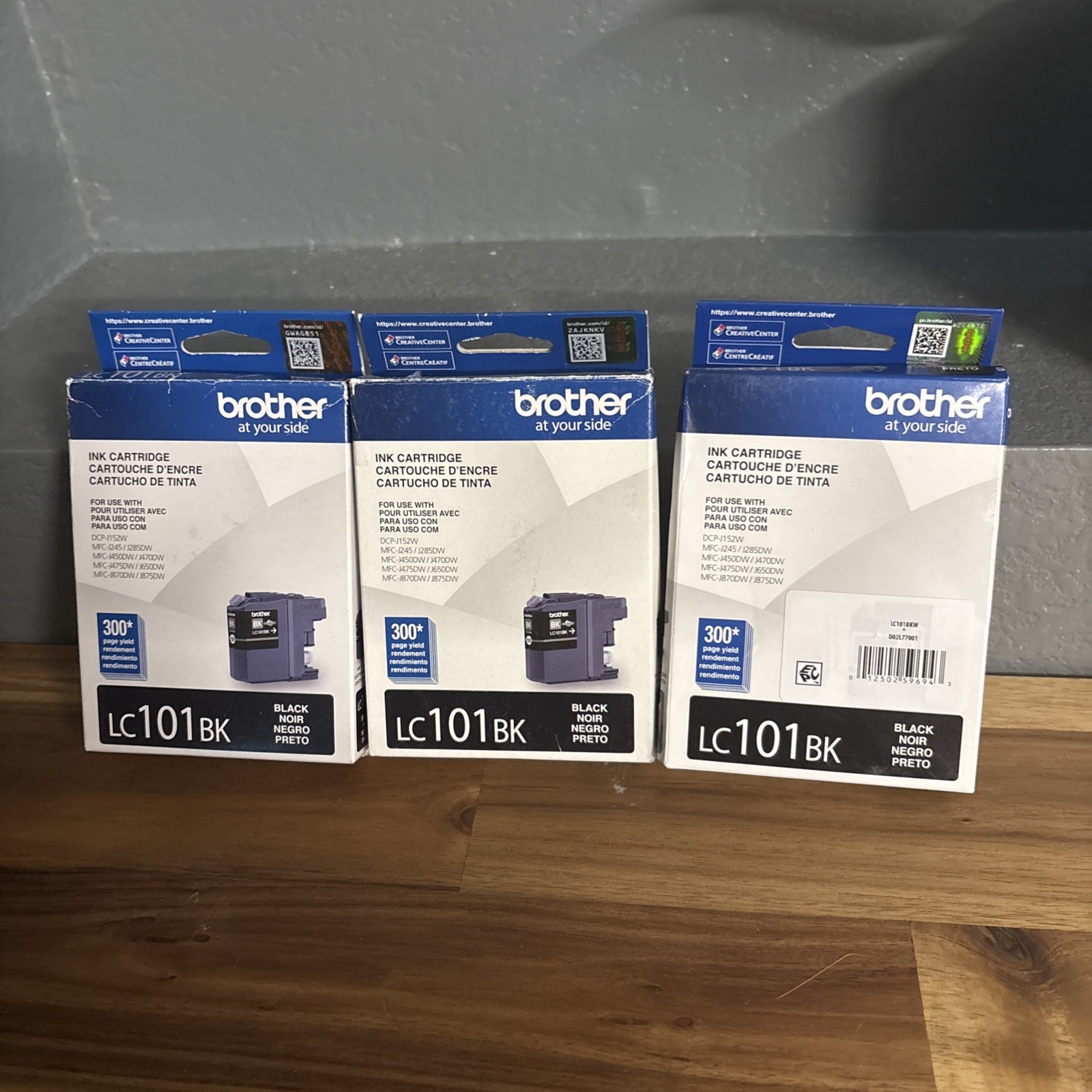 Brother LC101BK Black Ink Cartridge Genuine Sealed (Lot 3) Expired 