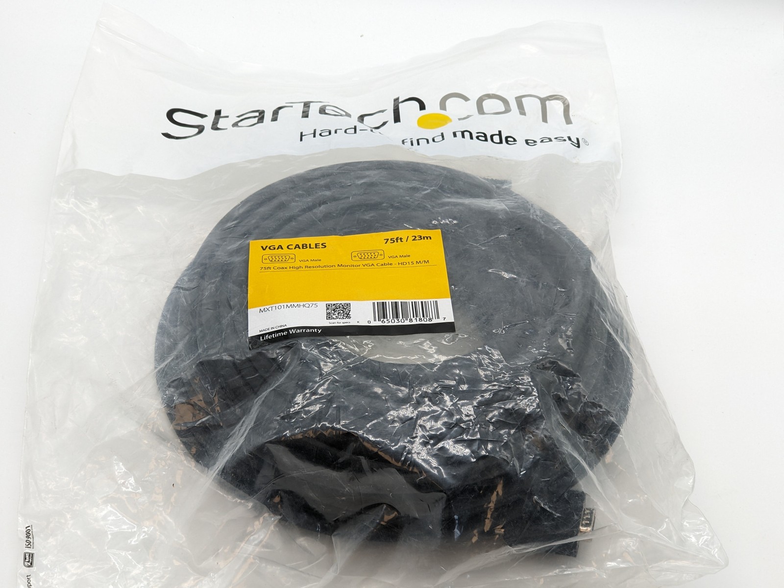 StarTech.com SVGA VGA High Resolution DCable M/M TV Cable Cord HDTV 75FT