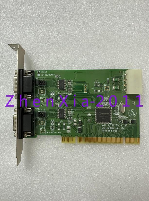 1pc used Multi-2/PCI RS232 serial port card by DHL/Fedex shipping