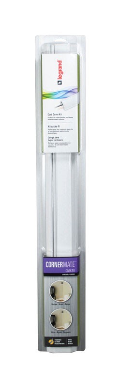 Legrand CordMate 1 1/2 x 5/8 in. D X 120 in. L Cord Cover Kit 1 pk