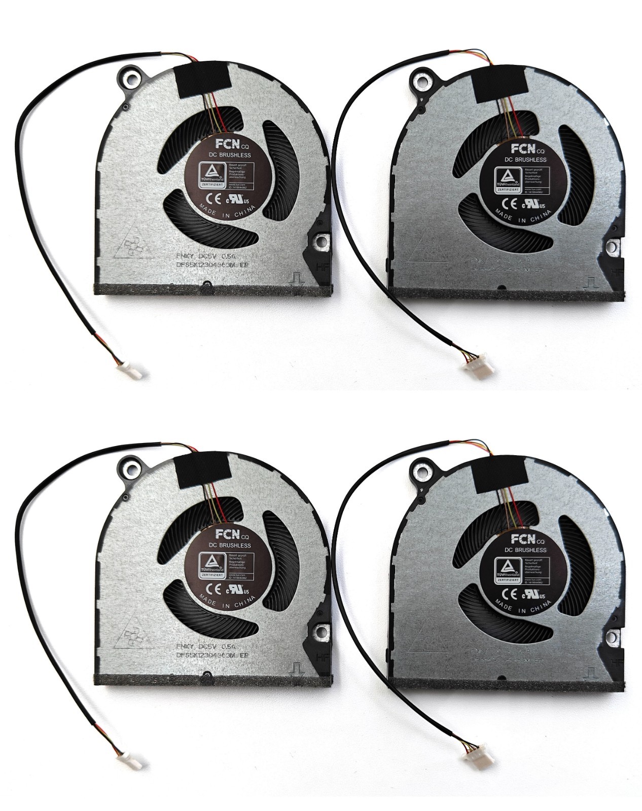 2 pairs of Acer Swift Go 14 SFG14-71 N23C6 Swift Go 16 SFG16-71 CPU & GPU Fans