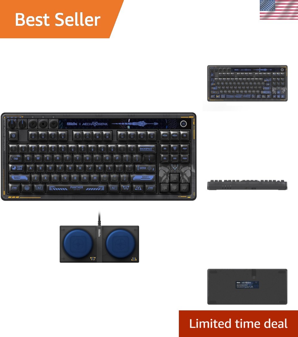 Retro 87 Mechanical Keyboard with Hot-Swappable Kailh Switches, RGB Backlight...