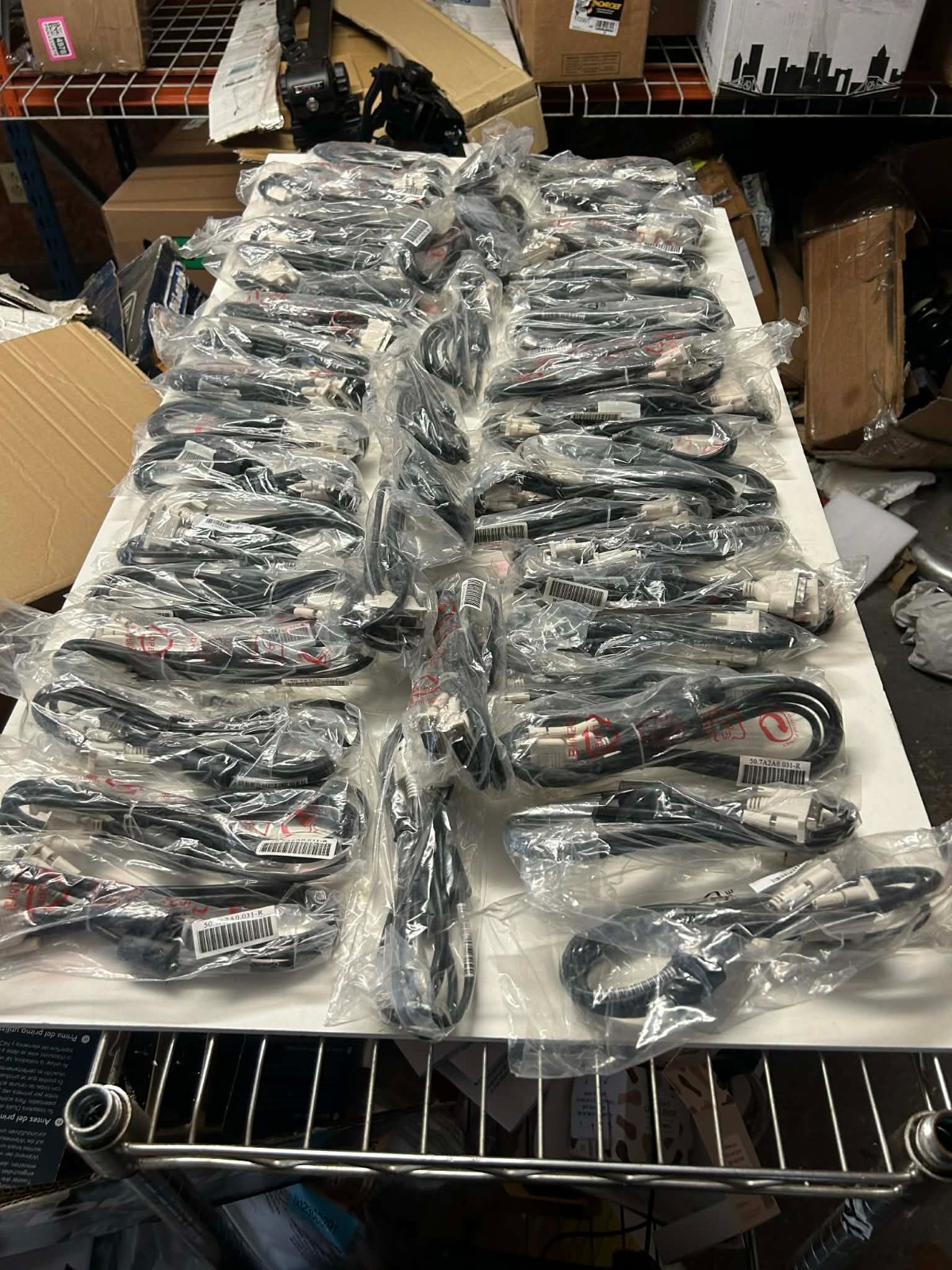 Lot of 40 Dell DVI-D to DVI-D Single LinkeMale to Male Video Cable 6 ft 18-Pin+1