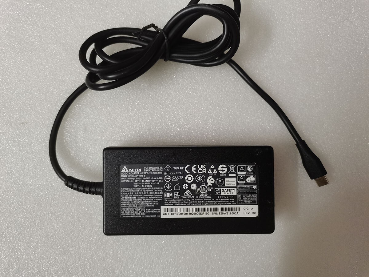 OEM Delta 20V 5A ADP-100XB B For Acer Swift X 14 N23Q6 SFX14-71G-5911 100W USB-C