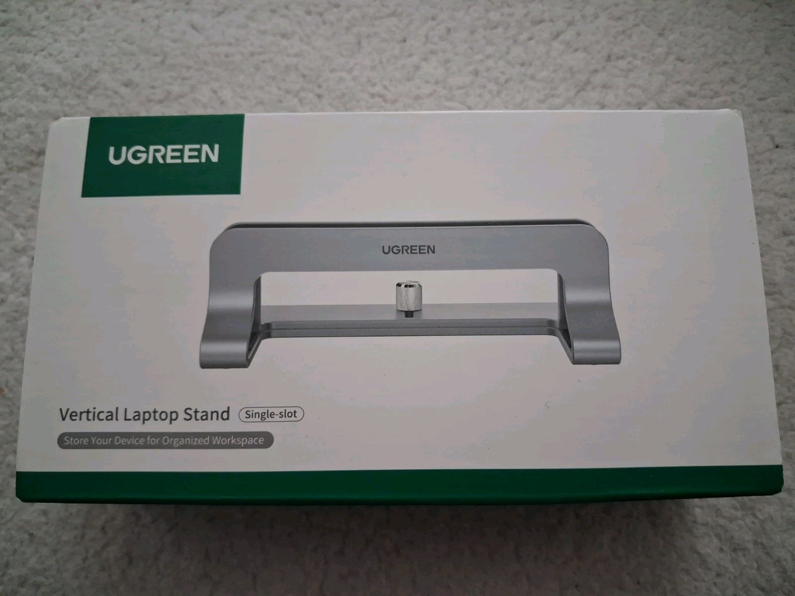 UGREEN 2-Slot Vertical Laptop Stand Holder Desk Compatible with MacBook Pro Air