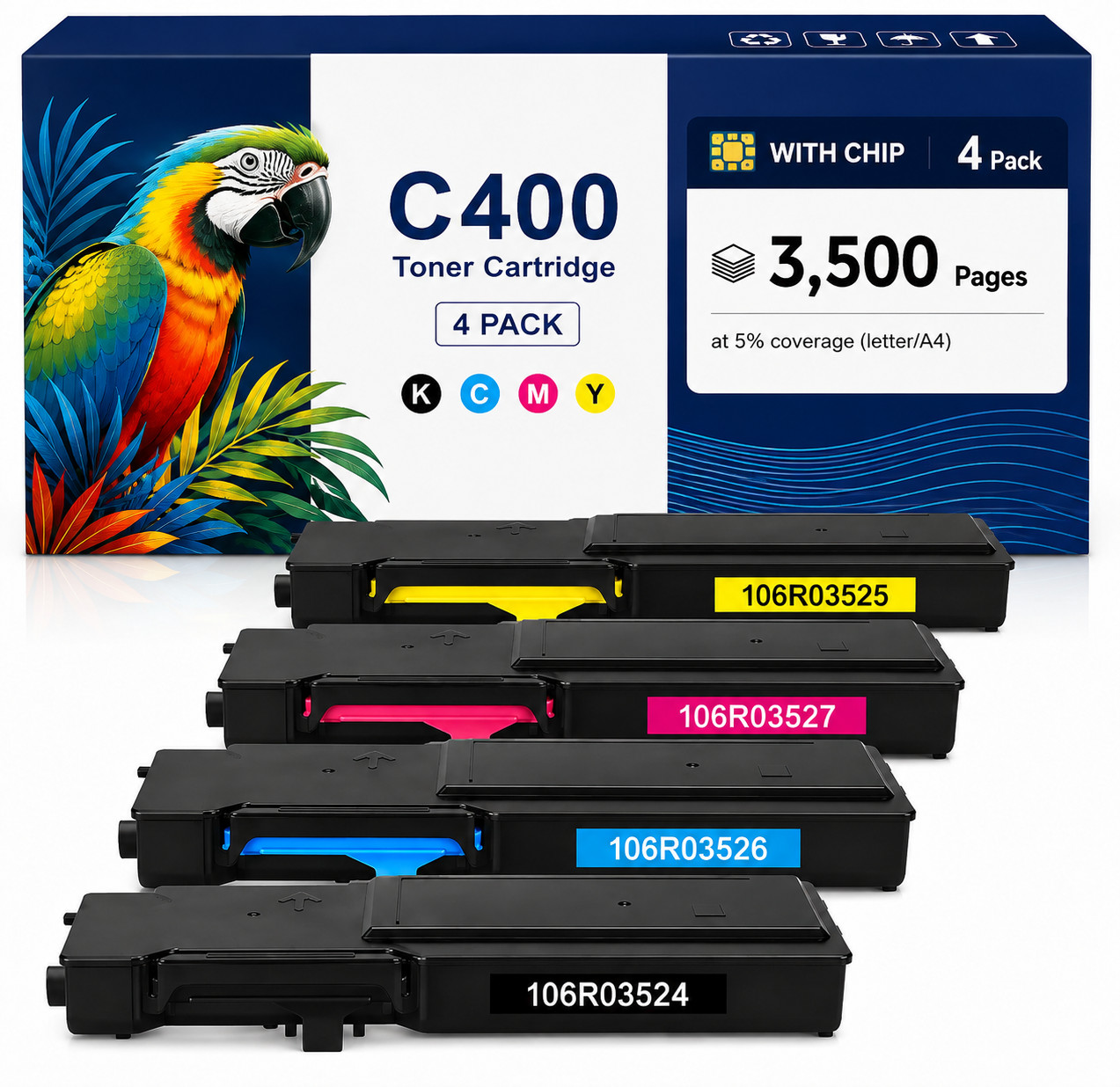 4PK C400-106R03524Toner Cartridge for Versalink C400 C405 C400D C405N