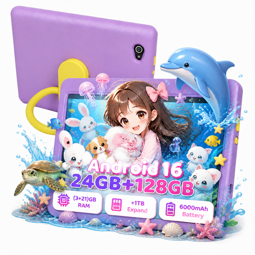AEEZO 10 inch IPS Kids Tablet 64GB/128GB With Shockproof Parents Control Android