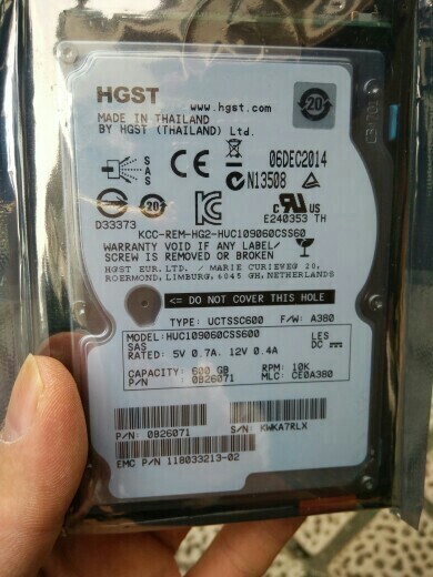 FOR EMC 600GB 10K 005049250 005049203 005049804 V4-2S10-600 SAS 2.5" HDD