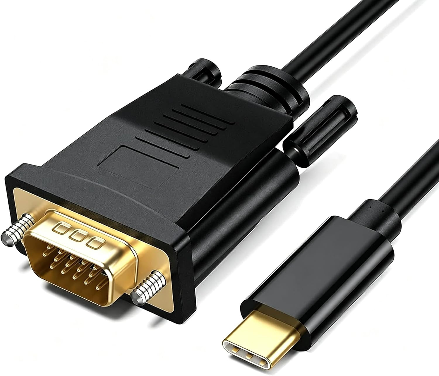 USB C to VGA Cable 3FT VGA to USB C Video Adapter Cord Plug & Play |