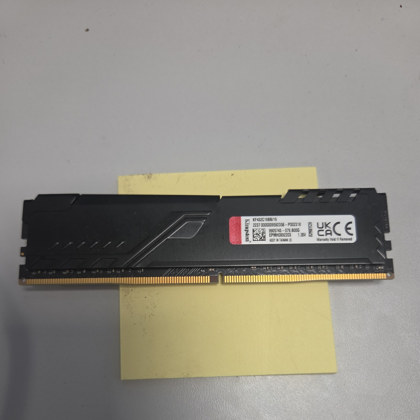 Kingston FURY Beast 16GB DDR4 3200MHz DIMM Memory Module kf432c16bb/16