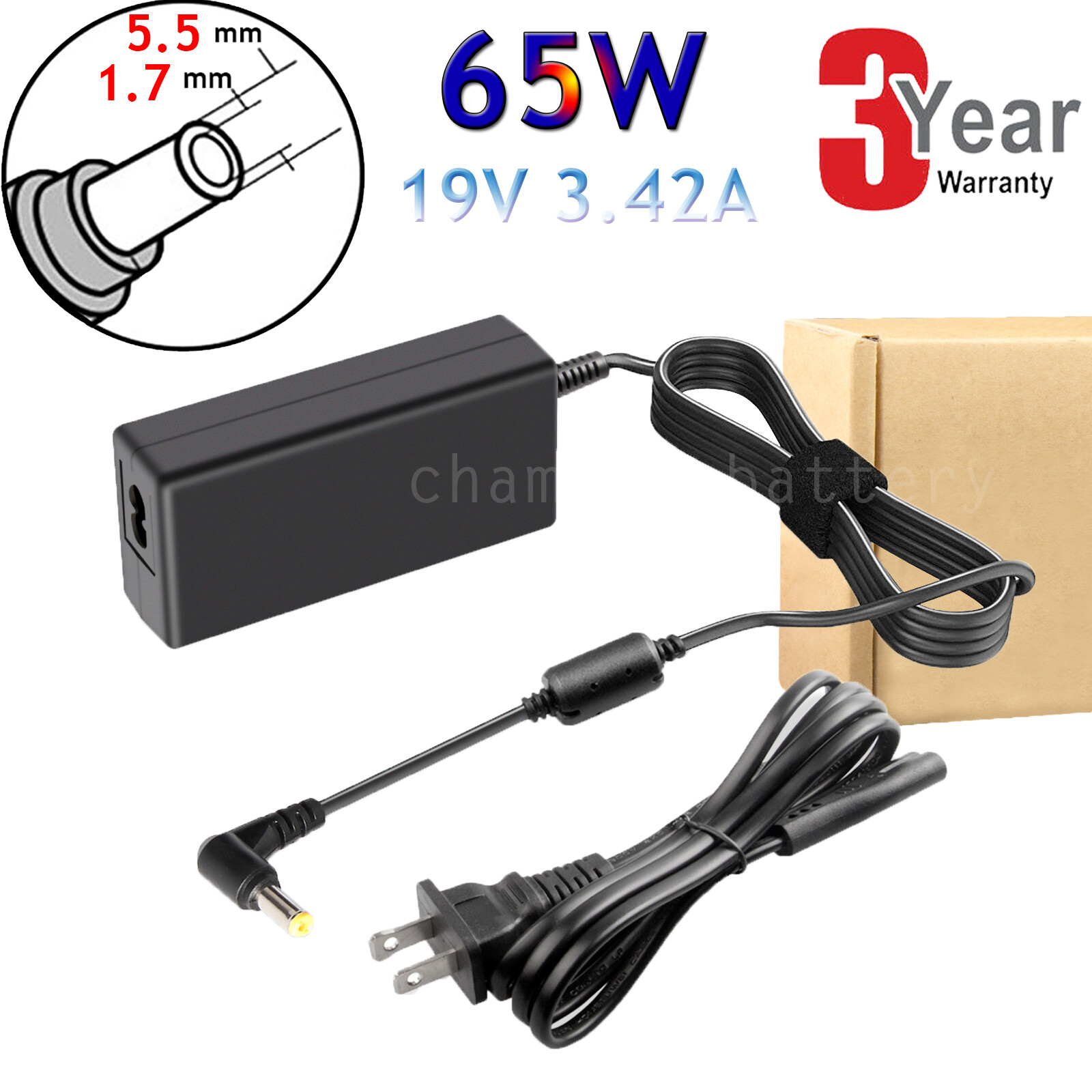 AC Adapter Power Charger For Acer Aspire M5-481PT-6644 M5-583P-6637 M5-583P-6423