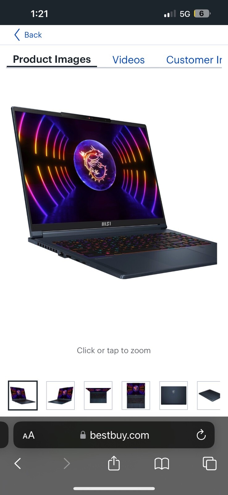 msi stealth laptop 7.3 in black 16gig 1t barely used