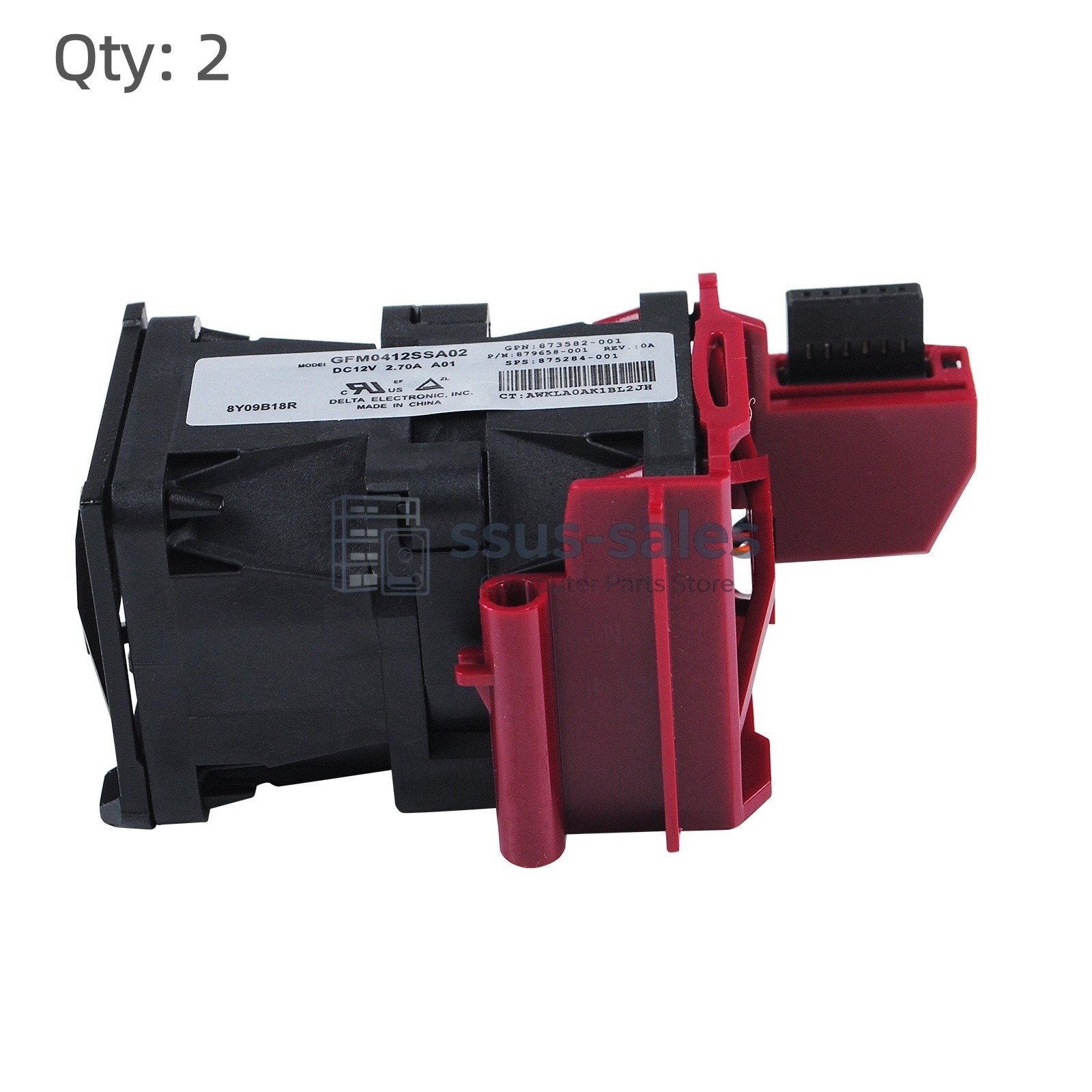 NEW X2 High Performance Fan For HPE DL360 G10 873582‑001 879658‑001 875284‑001
