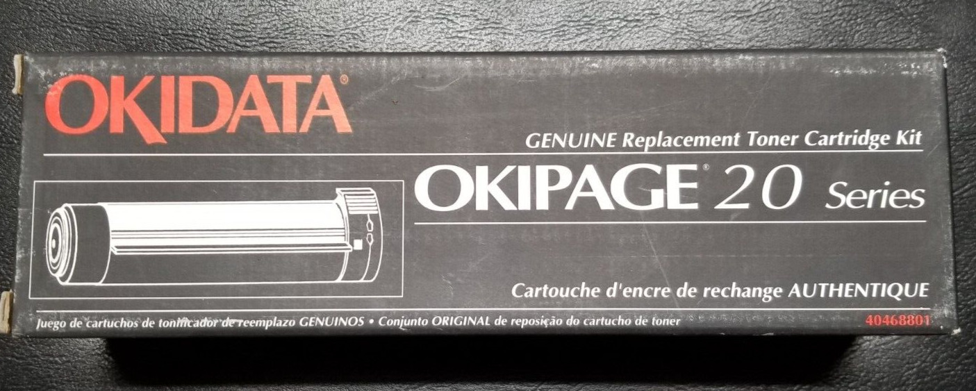 Oki Okipage Okidata Black Toner Cartridge 18/20/24 type 7 40468801