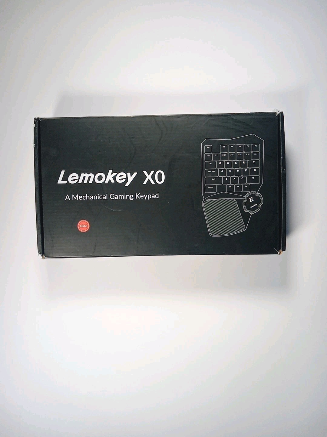 LEMOKEY X0 One Handed Gaming Keyboard, 35 Keys North-Facing Red Backlit Wired