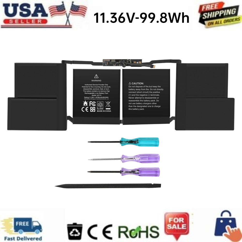 LOT A2113 A2141 Laptop Battery For MacBook Pro 16 inch A2141 2019 2020 EMC 3347