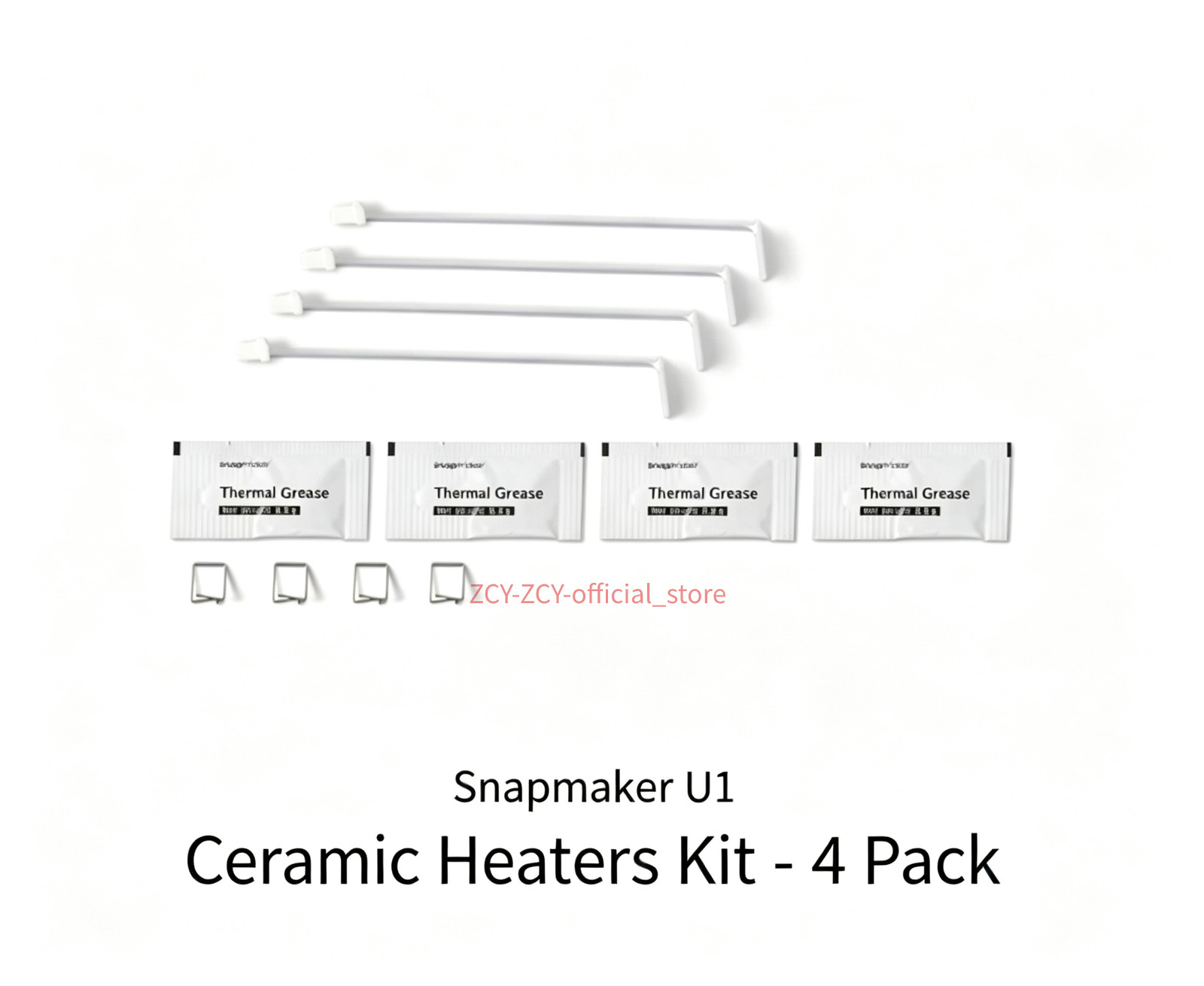 Original  Snapmaker U1 Ceramic Heaters Kit 4‑Pack Hot End Heater