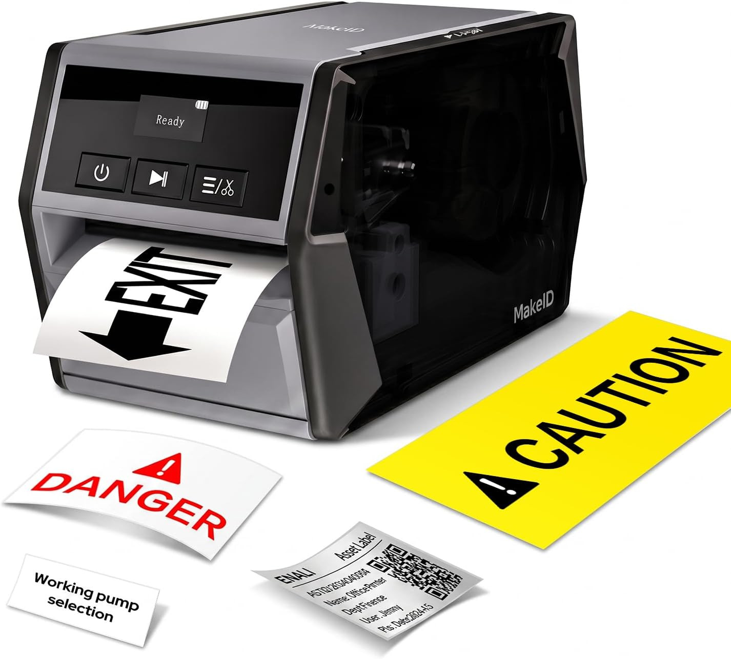 Makeid D50 Industrial Label Maker, 2 Inch Desktop Printer with Auto Cutter