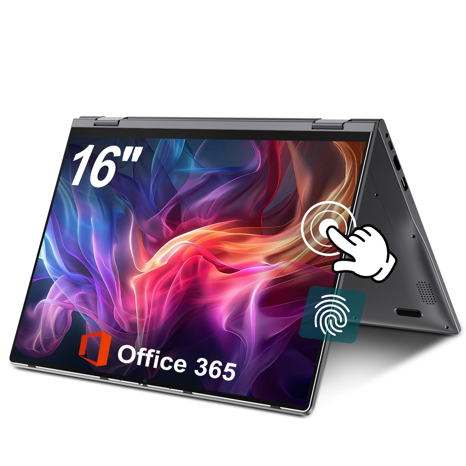Jumper 2-in-1 Laptop 16" 16GB RAM 640GB SSD Windows 11 Touchscreen, Free Office