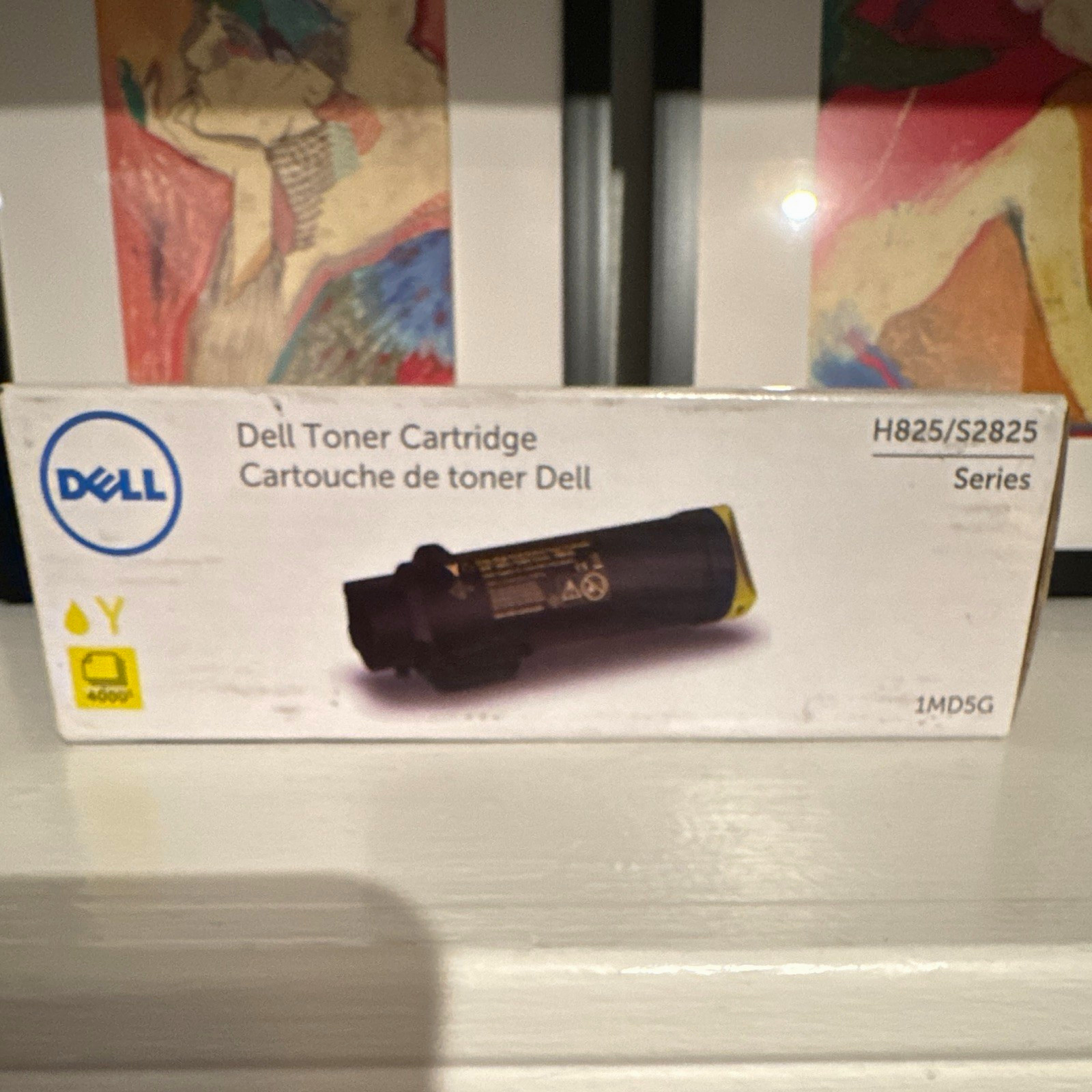 Dell Genuine NIB Yellow Laser Toner 1MD5G Xtra High Yield for H825 S2825 Series