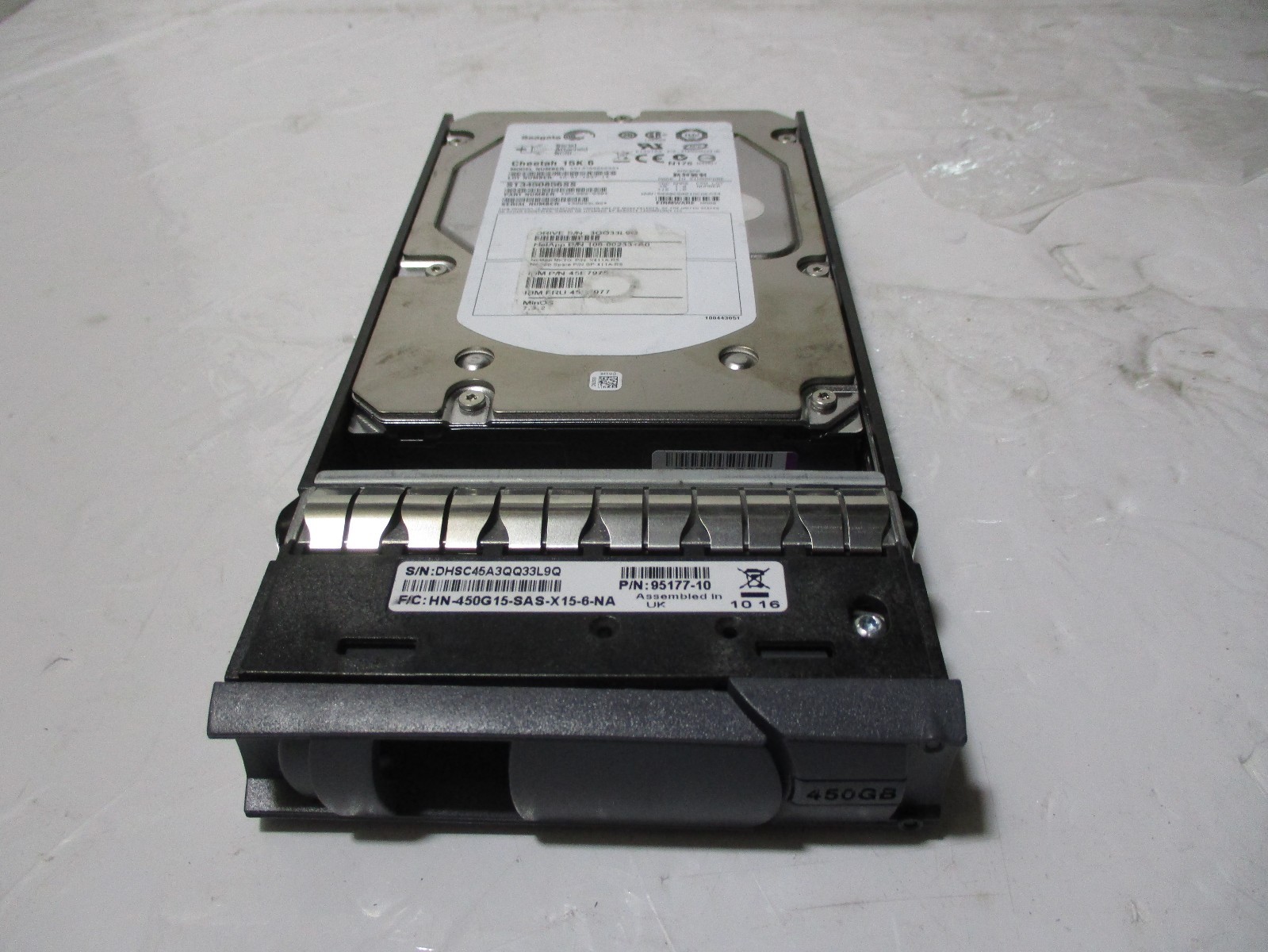 NetApp 108-00233+A0 X411A-R5 IBM 45E7975 15.6K 450GB SAS HDD Seagate ST3450856SS