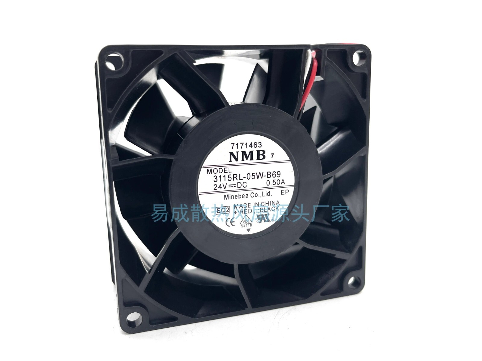 NMB 3115RL-05W-B69 24V DC 0.50A 8038 inverter cooling fan