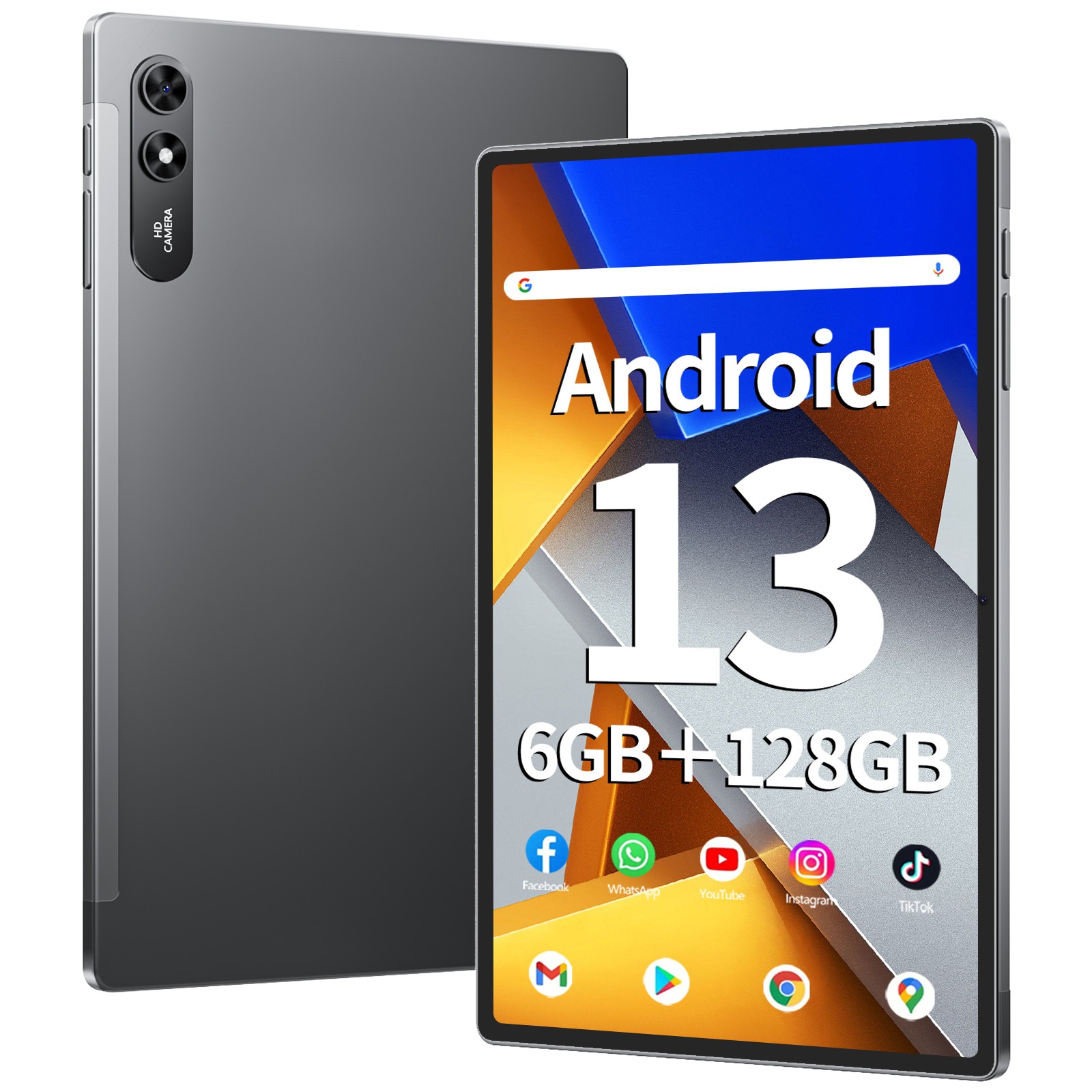 NEW SGIN 10.51" Android 13 Tablet 6GB+128GB 6200mAh Octa-Core 4G LTE GPS FHD IPS