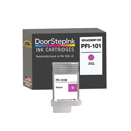 DoorStepInk Compatible Ink Cartridges For Canon PFI-101 Magenta 130ml-USA
